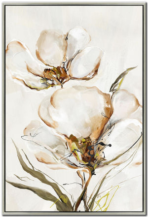 Petals in Bloom I Wall Art - Beige/White - 29 X 43