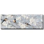 Morning Branch Wall Art - Blue/White - 59 X 20