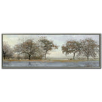 Field of Trees Wall Art - Blue/Green - 60 X 21