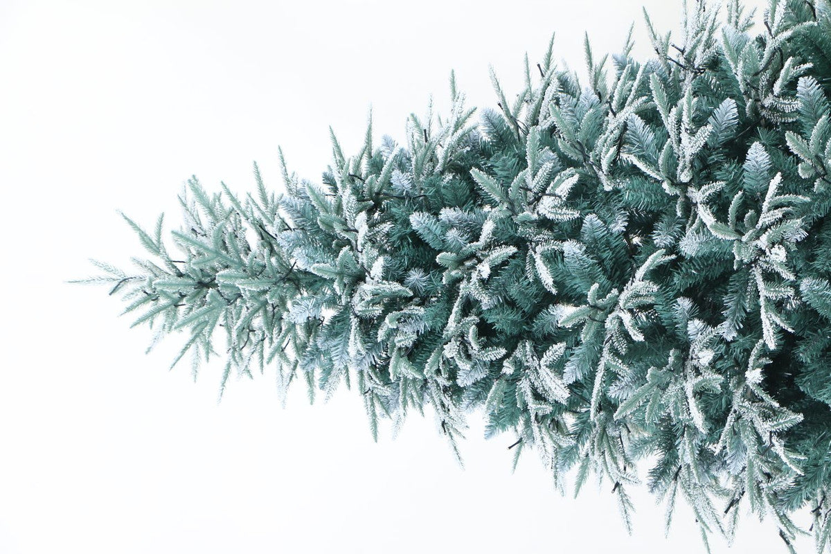 Utrecht 5 Ft Frosted Colorado ICY-Blue Pine Christmas Tree Pre-lit with LED Lights - Warm White