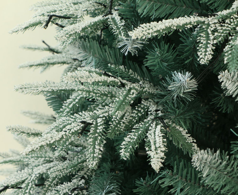 Utrecht 5 Ft Frosted Colorado ICY-Blue Pine Christmas Tree Pre-lit with LED Lights - Warm White