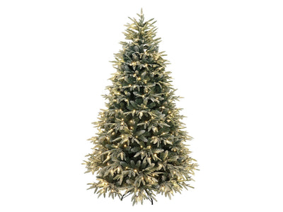 Utrecht 4 Ft Frosted Colorado ICY-Blue Pine Christmas Tree Pre-lit with LED Lights - Warm White