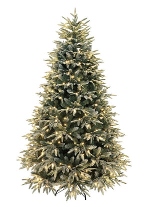 Utrecht 6 Ft Frosted Colorado ICY-Blue Pine Christmas Tree Pre-lit with LED Lights - Warm White