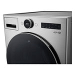 LG Graphite Steel Front Load Washer with AI DD™ (5.2 cu. Ft) & Ultra Large Capacity Smart Front Load Dryer with Built-In Intelligence & TurboSteam® (7.4 cu. ft) - WM5500HVA/DLEX5500V