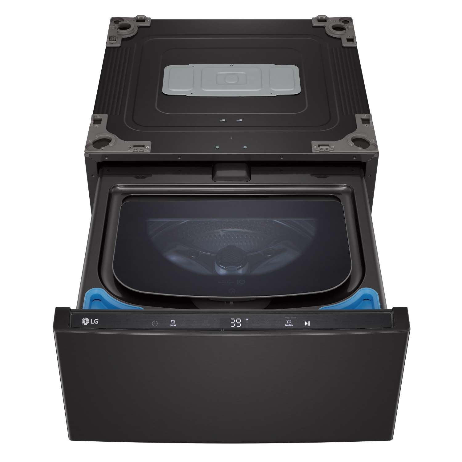 LG Black Steel 27'' LG SideKick™ Pedestal Washer (1 Cu. Ft) - WD300CB