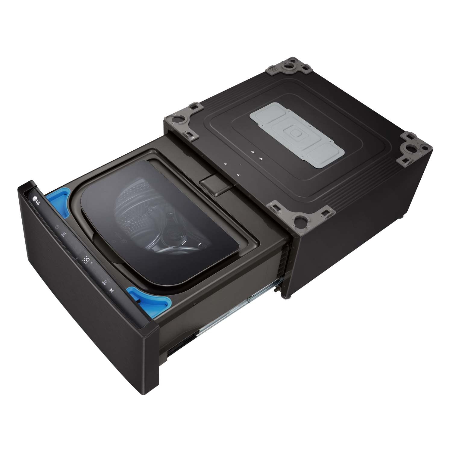 LG Black Steel 27'' LG SideKick™ Pedestal Washer (1 Cu. Ft) - WD300CB