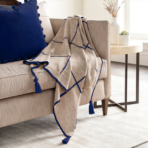 Ponderosa V 20" x 20" Decorative Cushion - Sailor Blue
