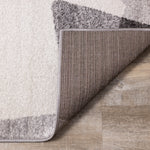 Focus 7'10" x 10'6" Geometric Shapes Area Rug - Grey, White