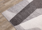 Focus 7'10" x 10'6" Geometric Shapes Area Rug - Grey, White