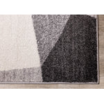 Focus 7'10" x 10'6" Geometric Shapes Area Rug - Grey, White