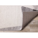 Focus 7'10" x 10'6" Geometric Shapes Area Rug - Grey, White