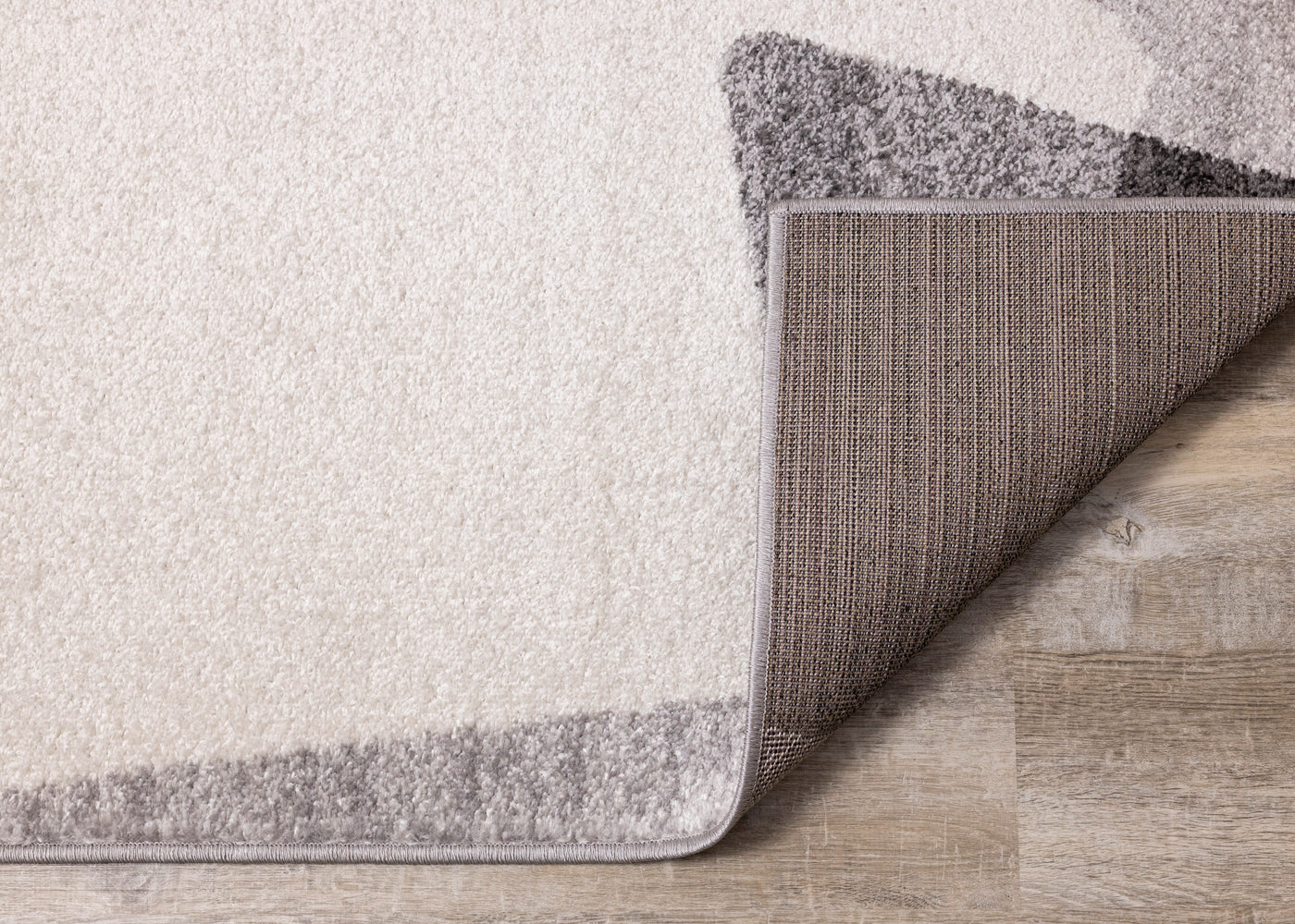 Focus 7'10" x 10'6" Geometric Shapes Area Rug - Grey, White