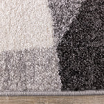 Focus 7'10" x 10'6" Geometric Shapes Area Rug - Grey, White