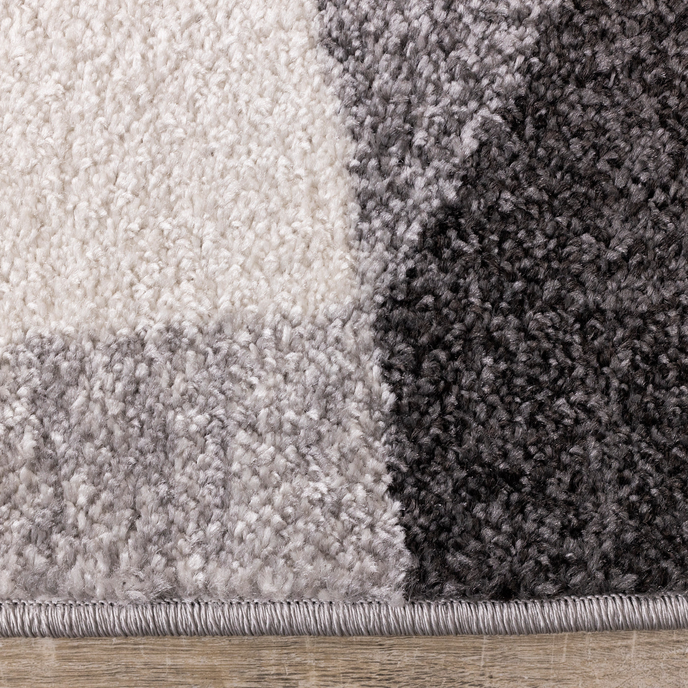 Focus 7'10" x 10'6" Geometric Shapes Area Rug - Grey, White