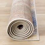 Fresco 5'3" x 7'7" Distressed Triangular Pattern Area Rug