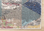 Fresco 5'3" x 7'7" Distressed Triangular Pattern Area Rug