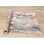 Fresco 5'3" x 7'7" Distressed Triangular Pattern Area Rug