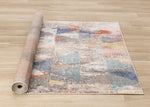 Fresco 5'3" x 7'7" Distressed Triangular Pattern Area Rug