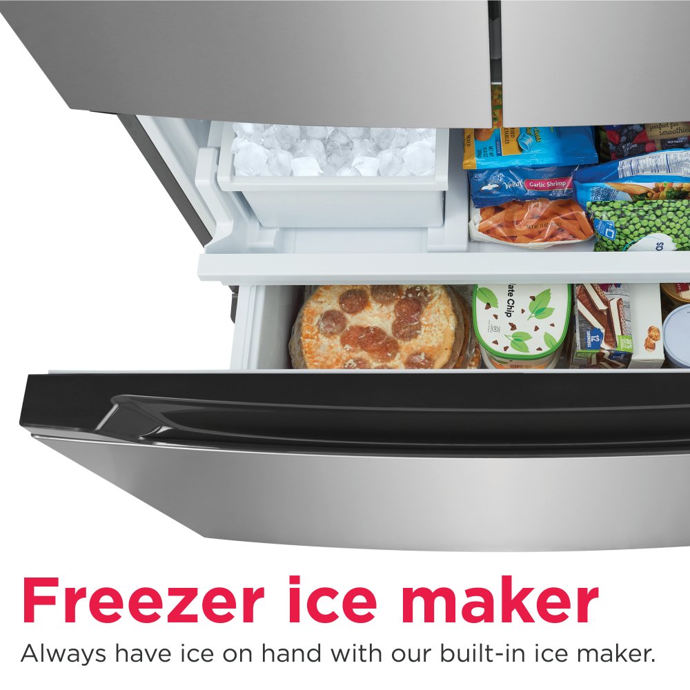 Frigidaire 35.3" 19.9 Cu. Ft. Fingerprint Resistant Stainless Steel Look Counter-Depth French Door Refrigerator - FRFG2011AV--