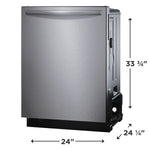 Frigidaire Gallery Stainless Steel Tub 24 "Built-In Dishwasher with CleanBoost® Technology - GDSH4735AF