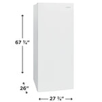Frigidaire 27.75" 16 Cu. Ft. White Garage Ready Convertible Upright Freezer - FFUE1626AW