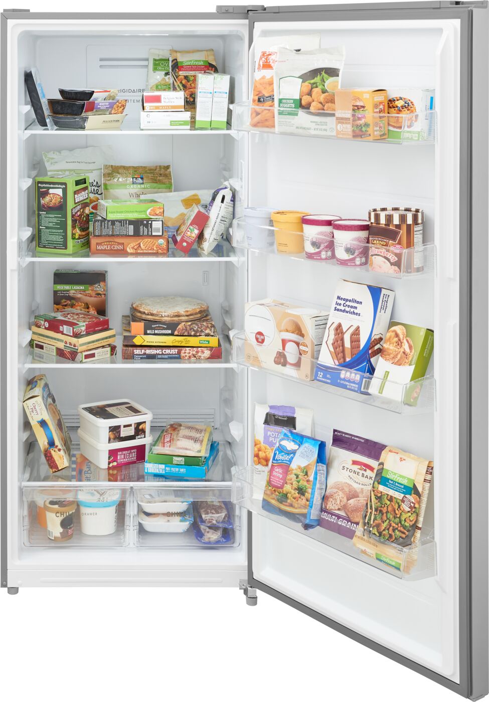 Frigidaire Stainless-Steel Look Convertible Garage Ready Upright Freezer (21 Cu. Ft.) - FFUV2136AV