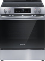 Frigidaire Stainless Steel 30" Front Control Electric Range with Air Fry (5.3 Cu. Ft.) - FCFE308CBS