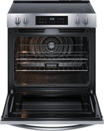 Frigidaire Stainless Steel 30" Front Control Electric Range with Air Fry (5.3 Cu. Ft.) - FCFE308CBS