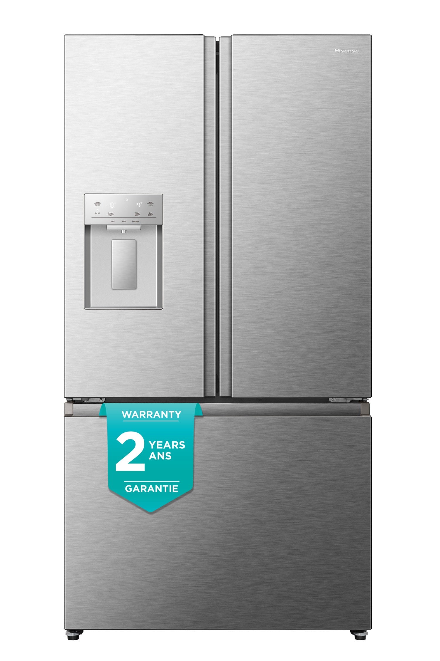 Hisense 36" 22.4 Cu. Ft. Stainless Steel Smart Counter-Depth French Door Refrigerator - RF225C3CSEI--