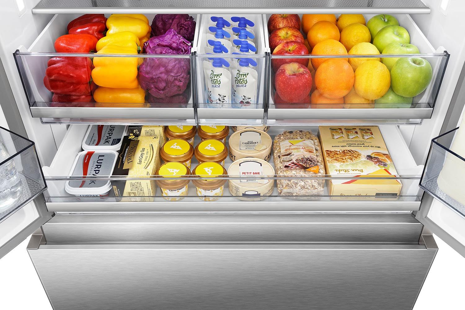 Hisense 36" 22.4 Cu. Ft. Stainless Steel Smart Counter-Depth French Door Refrigerator - RF225C3CSEI