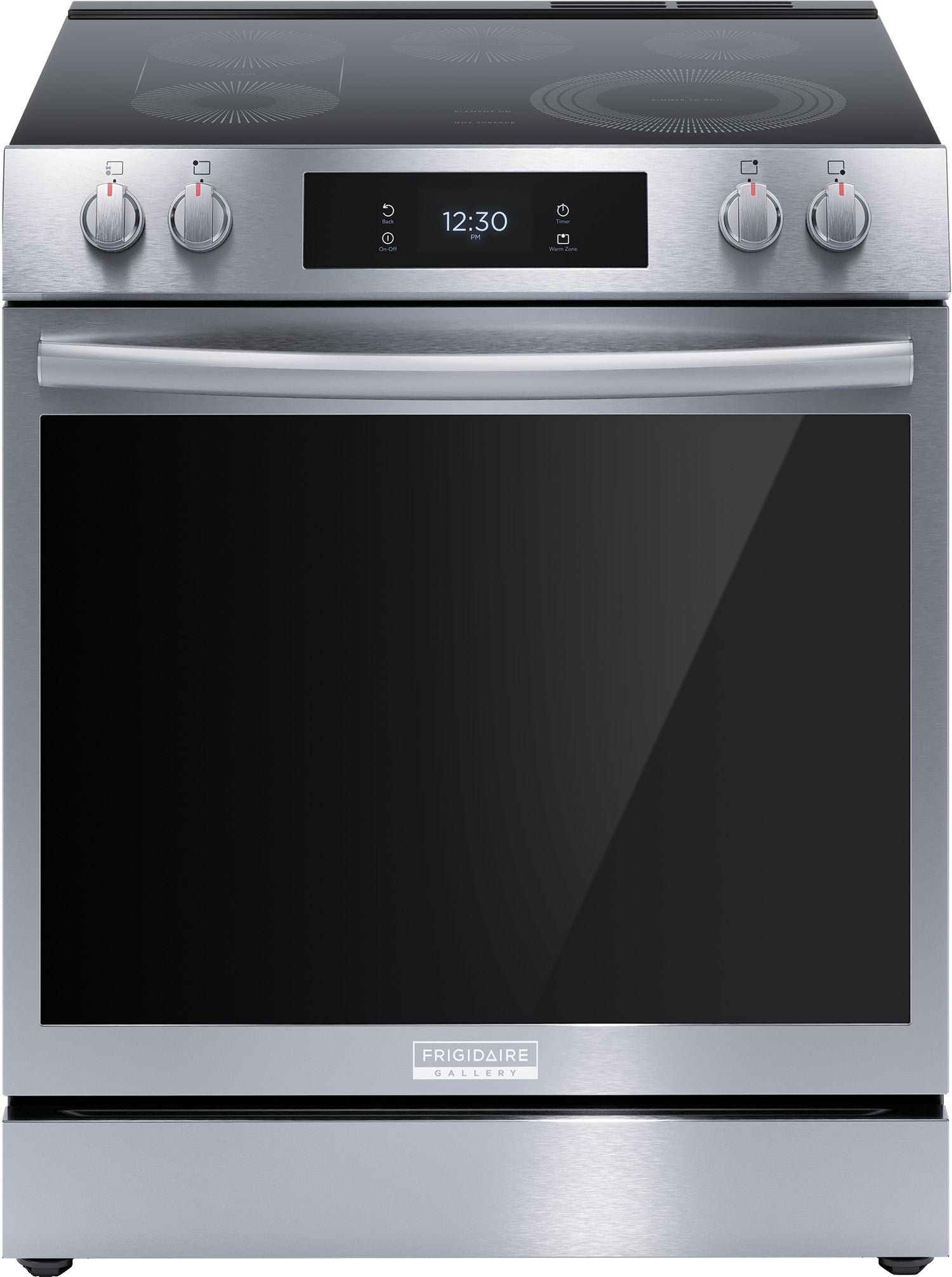 Frigidaire Gallery Smudge-Proof Stainless Steel 30" Front Control Electric Range with Total Convection (6.2 Cu. Ft) - GCFE306CBF