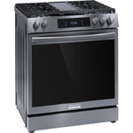 Frigidaire Gallery Black Stainless 30" Front Control Gas Range with Total Convection (6.1 Cu. Ft) - GCFG3060BD