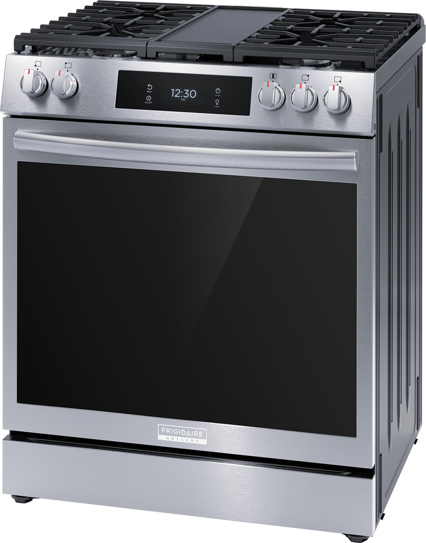 Frigidaire Gallery Stainless Steel 30" Front Control Gas Range with