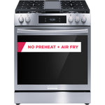 Frigidaire Gallery Stainless Steel 30" Front Control Gas Range with Total Convection (6.1 Cu. Ft) - GCFG3060BF