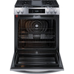 Frigidaire Gallery Stainless Steel 30" Front Control Gas Range with Total Convection (6.1 Cu. Ft) - GCFG3060BF