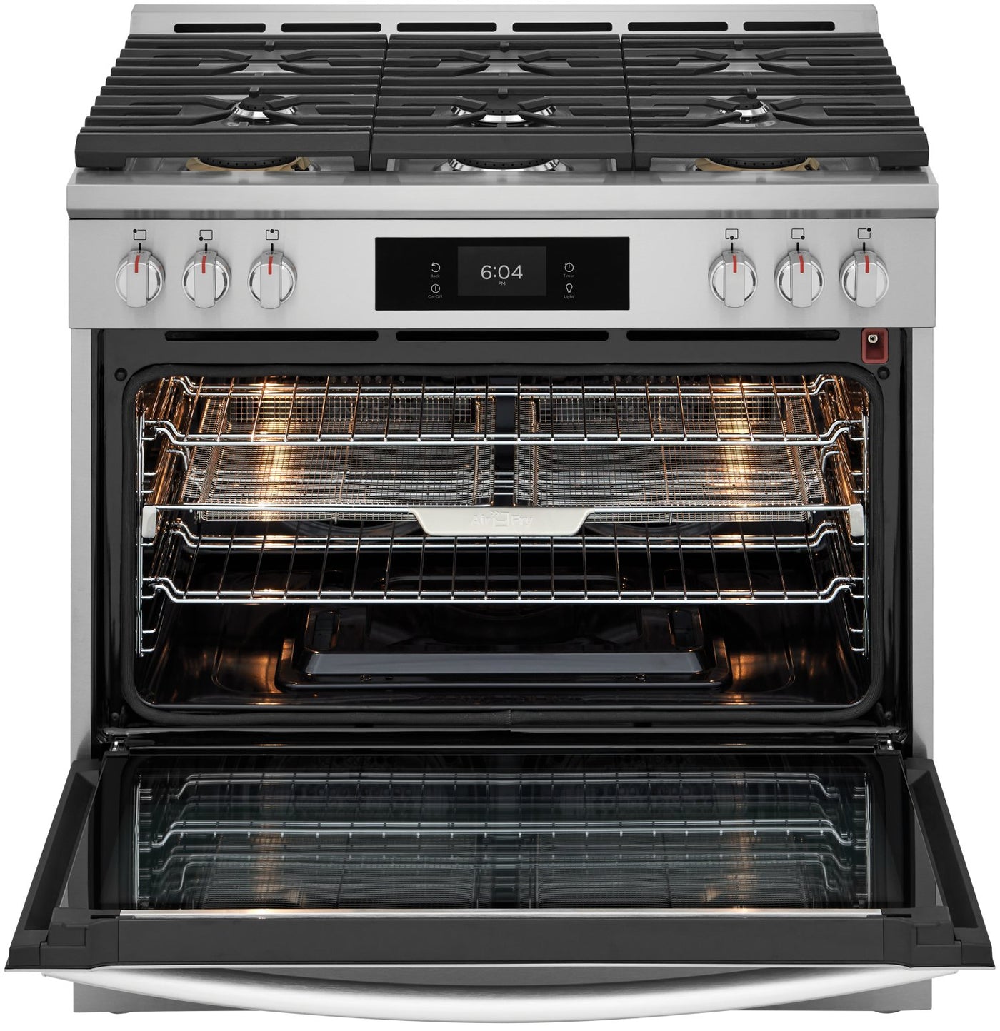 Frigidaire Gallery Smudge-Proof® Stainless Steel 35.8" Gas Range with Total Convection (4.6 Cu. Ft) - GCFG3661AF