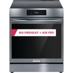 Frigidaire Gallery Smudge-Proof Black Stainless Steel 30" Front Control Induction Range with Total Convection (6.2 Cu. Ft.) - GCFI306CBD