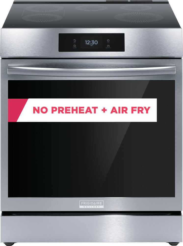 Frigidaire Gallery Smudge-Proof Stainless Steel 30" Front Control Induction Range with Total Convection (6.2 Cu. Ft) - GCFI306CBF