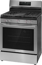 Frigidaire Gallery Smudge-Proof® Stainless Steel 30" Gas Range with Total Convection (5.1 Cu. Ft) - GCRG3060BF