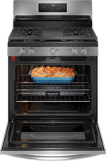 Frigidaire Gallery Smudge-Proof® Stainless Steel 30" Gas Range with Total Convection (5.1 Cu. Ft) - GCRG3060BF