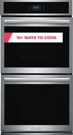 Frigidaire Gallery Smudge-Proof Stainless Steel 27" Double Wall Oven with Total Convection and Air Fry (7.6 Cu.Ft.) - GCWD2767AF