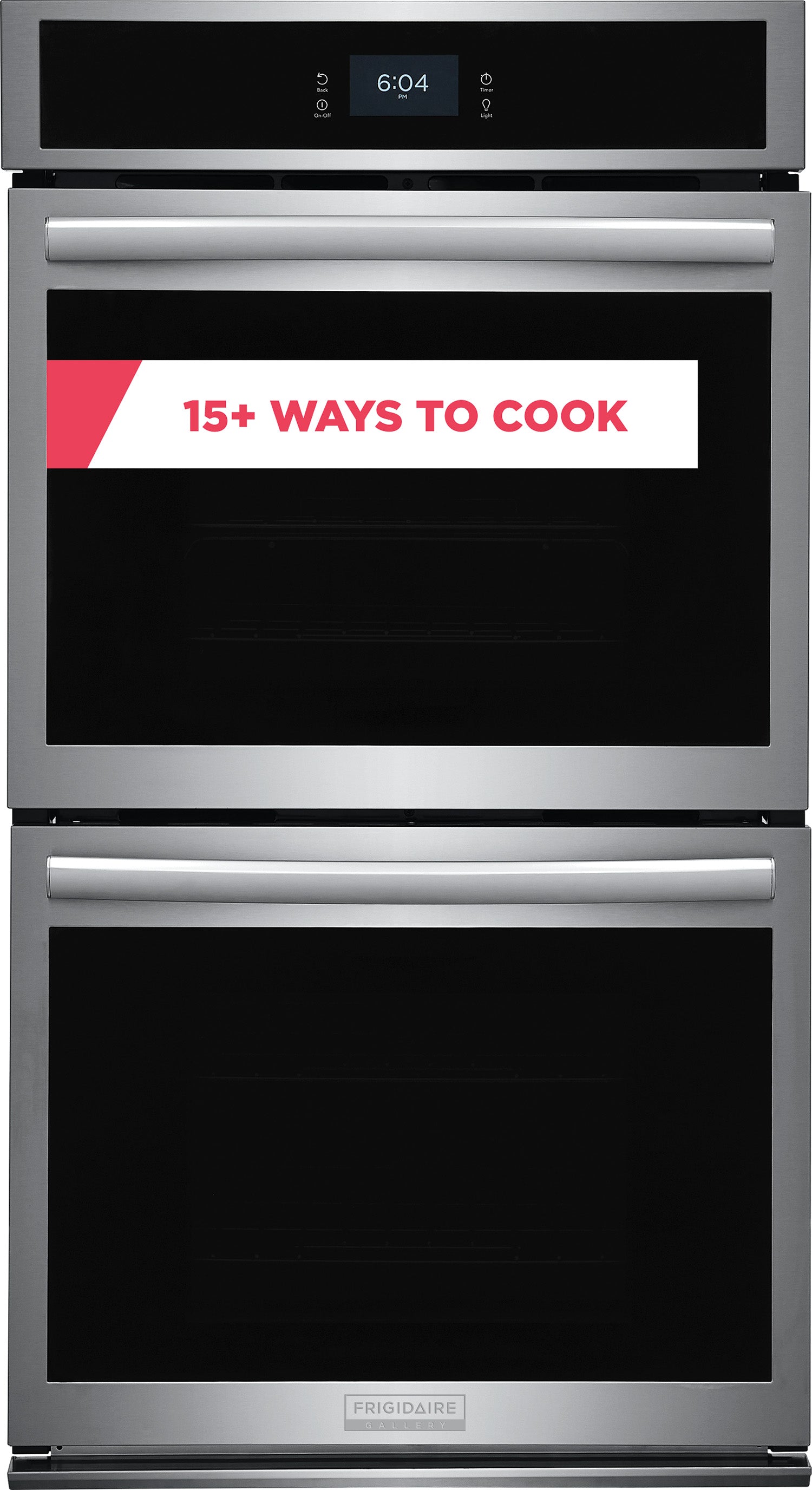 Frigidaire Gallery Smudge-Proof Stainless Steel 27" Double Wall Oven with Total Convection and Air Fry (7.6 Cu.Ft.) - GCWD2767AF