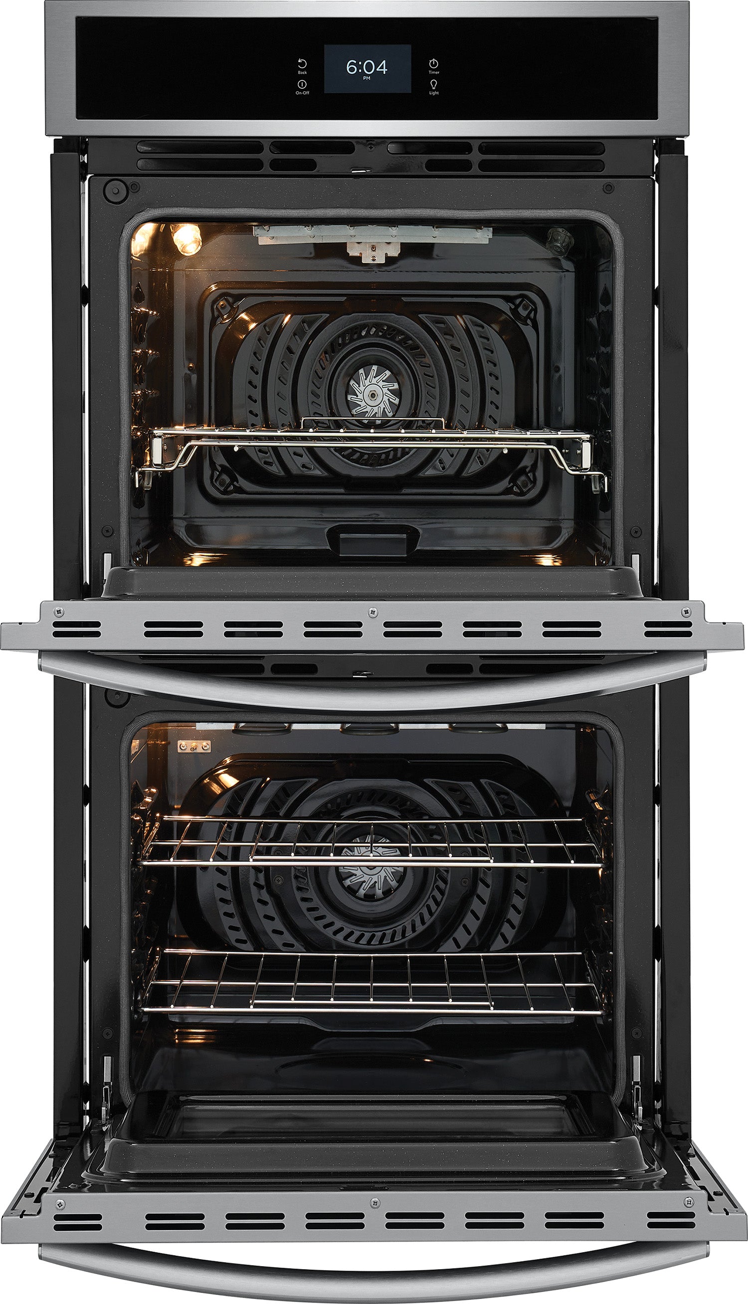 Frigidaire Gallery Smudge-Proof Stainless Steel 27" Double Wall Oven with Total Convection and Air Fry (7.6 Cu.Ft.) - GCWD2767AF
