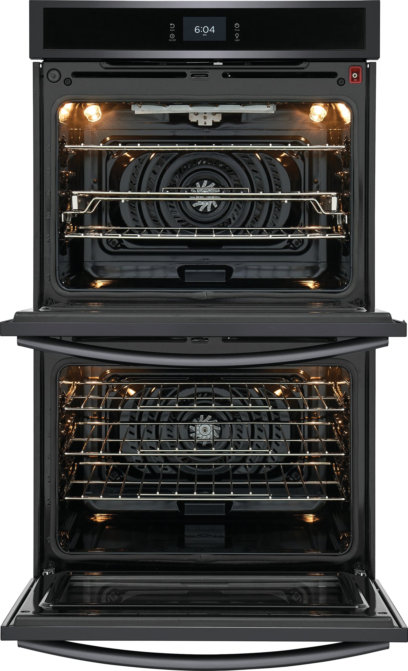 Frigidaire Gallery Smudge-Proof Black Stainless Steel 30" Double Wall Oven with Total Convection (10.6 Cu. Ft) - GCWD3067AD