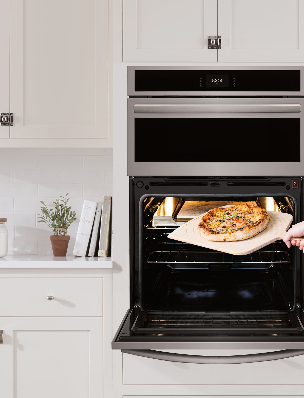 Frigidaire Gallery Stainless Steel 30" Electric Wall Oven and Microwave Combination with Stone-Baked Pizza (5.3 Cu. Ft.) - GCWM3070AF