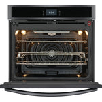 Frigidaire Gallery Smudge-Proof Black Stainless Steel 30" Single Wall Oven with Total Convection (5.3 Cu. Ft) - GCWS3067AD