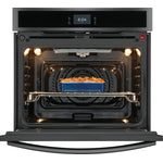Frigidaire Gallery Smudge-Proof Black Stainless Steel 30" Single Wall Oven with Total Convection (5.3 Cu. Ft) - GCWS3067AD