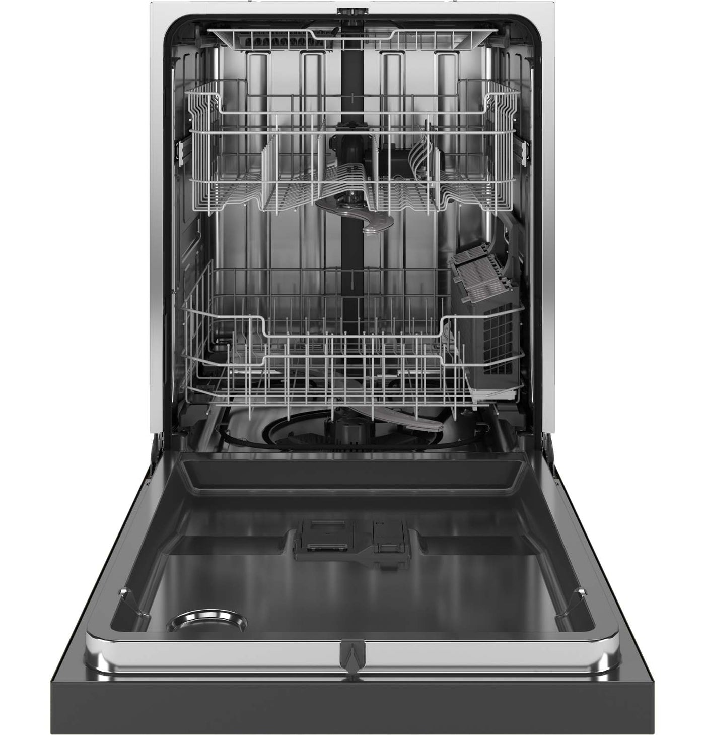 GE 24" Fingerprint Resistant Stainless Steel Front Control Dishwasher with Stainless Steel Interior and Third Rack - GDF670SYVFS