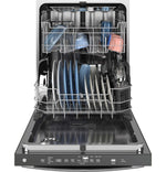 GE 24" Fingerprint Resistant Stainless Steel Top Control Dishwasher with Stainless Steel Interior and Third Rack - GDT650SYVFS