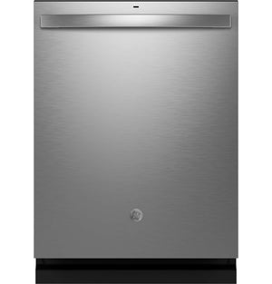 GE 24" Fingerprint Resistant Stainless Steel Top Control Dishwasher with Stainless Steel Interior and Third Rack - GDT650SYVFS